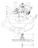 Engine Assembly Diagram and Parts List for 20765 1000001-1999999 - 1981 Toro Lawn Mower
