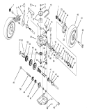 Gear Case Assembly Diagram and Parts List for 20766BC 49000001-49999999 - 1994 Toro Lawn Mower