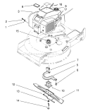 Engine Assembly Diagram and Parts List for 20766BC 59000001-59999999 - 1995 Toro Lawn Mower