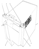 Grass Bag Assembly Diagram and Parts List for 20766BC 59000001-59999999 - 1995 Toro Lawn Mower