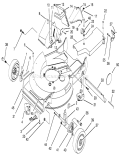 Housing Assembly Diagram and Parts List for 20766BC 59000001-59999999 - 1995 Toro Lawn Mower