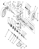 Gear Case Assembly Diagram and Parts List for 20766B 49000001-49999999 - 1994 Toro Lawn Mower