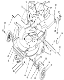 Housing Assembly Diagram and Parts List for 20766B 49000001-49999999 - 1994 Toro Lawn Mower