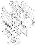 Gear Case Assembly Diagram and Parts List for 20768 6900001-6999999 - 1996 Toro Lawn Mower
