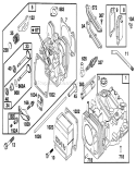 Engine Diagram and Parts List for 20768 6900001-6999999 - 1996 Toro Lawn Mower