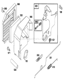 Page E Diagram and Parts List for 20768 6900001-6999999 - 1996 Toro Lawn Mower
