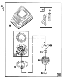 Page F Diagram and Parts List for 20768 6900001-6999999 - 1996 Toro Lawn Mower