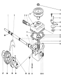 Gear Case Assembly Diagram and Parts List for 20770 2000001-2999999 - 1982 Toro Lawn Mower