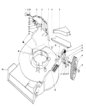 Housing Assembly Diagram and Parts List for 20770 2000001-2999999 - 1982 Toro Lawn Mower