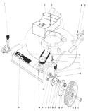 Front Wheel & Pivot Arm Assembly Diagram and Parts List for 20771 3000001-3999999 - 1983 Toro Lawn Mower