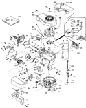 Engine Diagram and Parts List for 20772 9000001-9999999 - 1979 Toro Lawn Mower