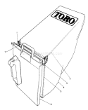 Page D Diagram and Parts List for 20780C 8000001-8999999 - 1988 Toro Lawn Mower