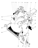 Housing Assembly Diagram and Parts List for 20785 1000001-1999999 - 1981 Toro Lawn Mower
