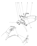 Side Discharge Chute Diagram and Parts List for 20752 2000001-2999999 - 1982 Toro Lawn Mower