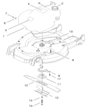 Engine Assembly Diagram and Parts List for 20786 8900001-8999999 - 1998 Toro Lawn Mower