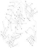 Handle Assembly Diagram and Parts List for 20786 9900001-9999999 - 1999 Toro Lawn Mower