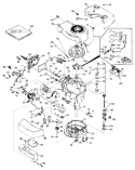Engine Diagram and Parts List for 20788 0000001-0999999 - 1980 Toro Lawn Mower