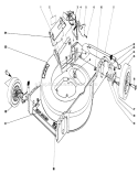 Housing Assembly Diagram and Parts List for 20788 0000001-0999999 - 1980 Toro Lawn Mower
