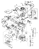 Engine Diagram and Parts List for 20788 1000001-1999999 - 1981 Toro Lawn Mower