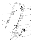 Handle Assembly Diagram and Parts List for 20788 1000001-1999999 - 1981 Toro Lawn Mower