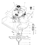 Engine Assembly Diagram and Parts List for 20790 2000001-2999999 - 1982 Toro Lawn Mower