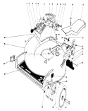 Housing Assembly Diagram and Parts List for 20790 2000001-2999999 - 1982 Toro Lawn Mower