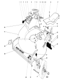 Housing Assembly Diagram and Parts List for 20790 9000001-9999999 - 1979 Toro Lawn Mower