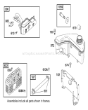 Muffler and Fuel Tank Diagram and Parts List for 20789 200000001-200999999 - 2000 Toro Lawn Mower