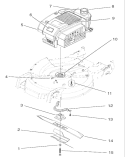 Part Location Diagram of 100-5951 Toro Decal-Engine