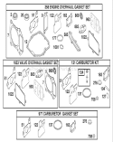 Gasket Assembly Diagram and Parts List for 20791 210000001-210999999 - 2001 Toro Lawn Mower