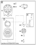 Rewind Starter Diagram and Parts List for 20791 210000001-210999999 - 2001 Toro Lawn Mower