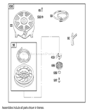 Starter Assembly Diagram and Parts List for 20791 210000001-210999999 - 2001 Toro Lawn Mower