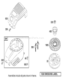 Blower Housing Assembly Diagram and Parts List for 20791 210000001-210999999 - 2001 Toro Lawn Mower