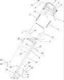 Handle Assembly Diagram and Parts List for 20792 250000001-250999999 - 2005 Toro Lawn Mower