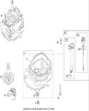 Crankcase Assembly Diagram and Parts List for 20654 270000001-270999999 - 2007 Toro Lawn Mower