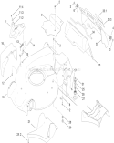 Part Location Diagram of 119-3803 Toro Rear Door Assembly