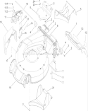 Housing Assembly Diagram and Parts List for 20793 250000001-250999999 - 2005 Toro Lawn Mower