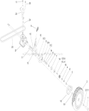 Rear Wheel and Gear Case Assembly Diagram and Parts List for 20792 250000001-250999999 - 2005 Toro Lawn Mower