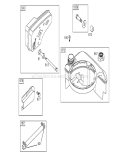 Muffler and Fuel Tank Assembly Diagram and Parts List for 20054 250000001-250999999 - 2005 Toro Lawn Mower