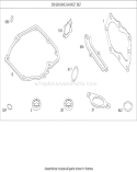Engine Gasket Set Diagram and Parts List for 20793 270000001-270999999 - 2007 Toro Lawn Mower