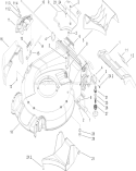 Housing Assembly Diagram and Parts List for 20793 270000001-270999999 - 2007 Toro Lawn Mower