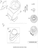 Blower Housing Assembly Diagram and Parts List for 20793 270000001-270999999 - 2007 Toro Lawn Mower