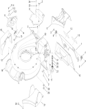Deck Housing Assembly Diagram and Parts List for 20793 290000001-290999999 - 2009 Toro Lawn Mower