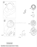 Page B Diagram and Parts List for 20783 250000001-250999999 - 2005 Toro Lawn Mower