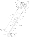 Handle Assembly Diagram and Parts List for 20794 270000001-270999999 - 2007 Toro Lawn Mower
