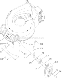 Front Wheel and Height-of-Cut Assembly Diagram and Parts List for 20792 290000001-290999999 - 2009 Toro Lawn Mower