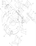 Housing Assembly Diagram and Parts List for 20792 250000001-250999999 - 2005 Toro Lawn Mower