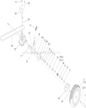 Rear Wheel and Gear Case Assembly Diagram and Parts List for 20795 250000001-250999999 - 2005 Toro Lawn Mower