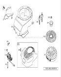 Blower Housing Assembly Diagram and Parts List for 20058 250000001-250999999 - 2005 Toro Lawn Mower