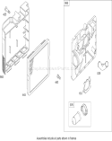 Air Cleaner Assembly Diagram and Parts List for 20638 290000001-290999999 - 2009 Toro Lawn Mower
